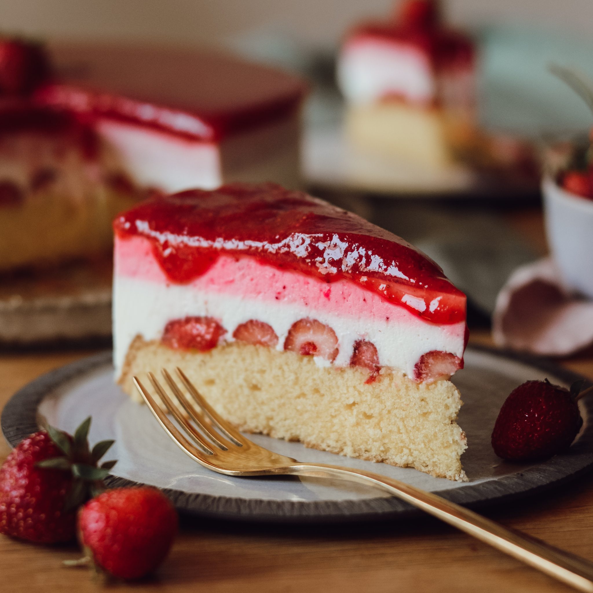 Erdbeer Schmand Torte - Saisongenuss.de