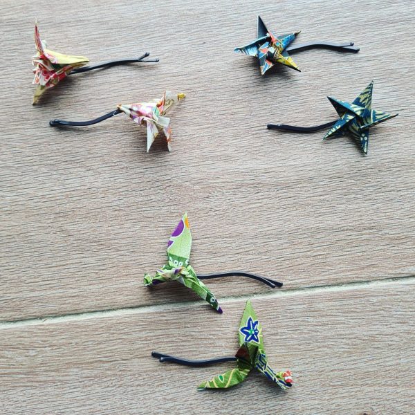 Barrettes origamis