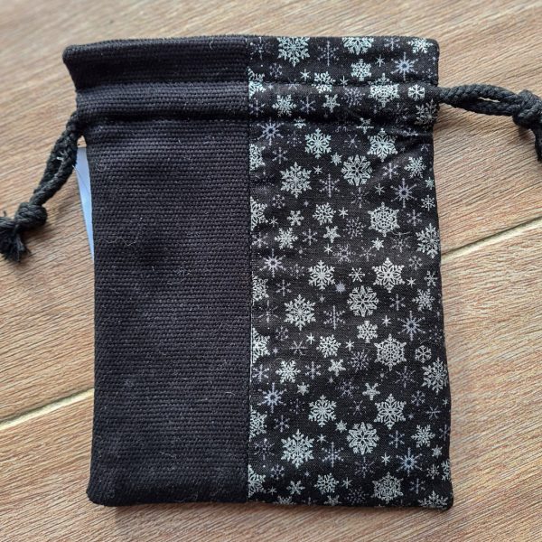 Pochette moyenne patchwork flocons de neige