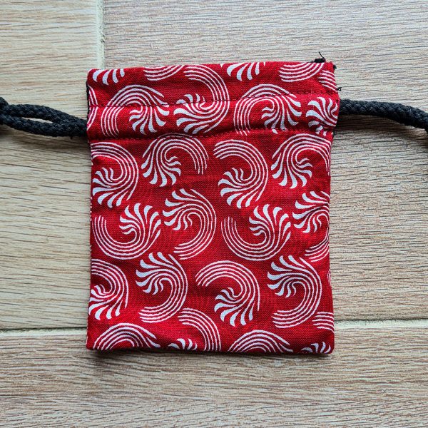 Mini Pochette Rosaces Rouge