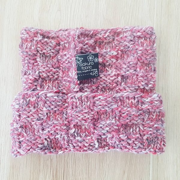 Snood chiné rose