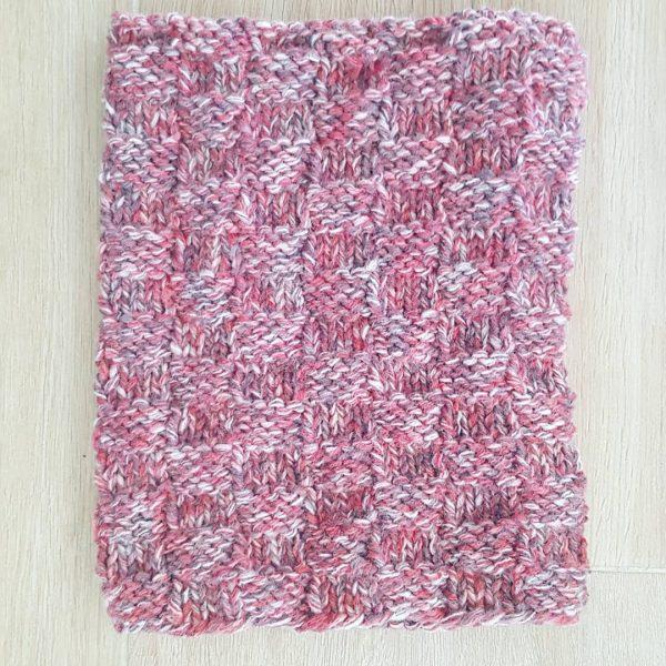 Snood chiné rose