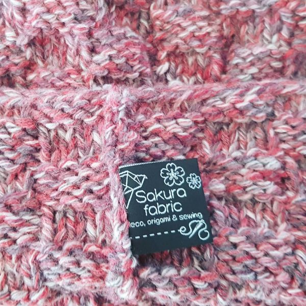 Snood chiné rose