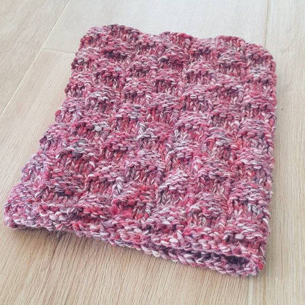 Snood chiné rose