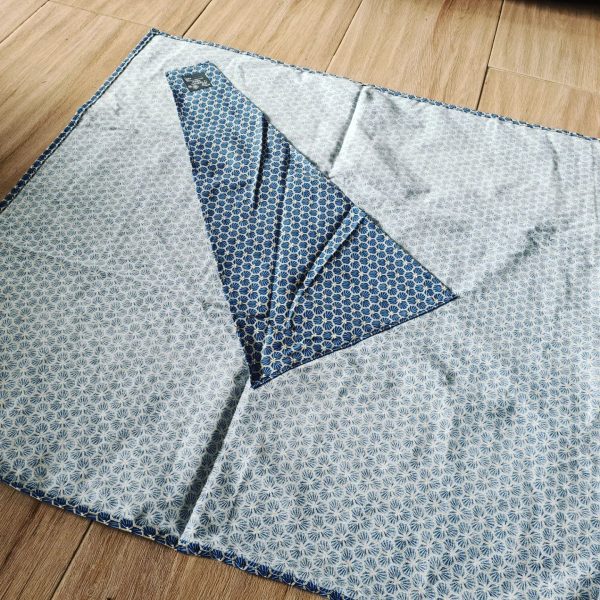 Furoshiki écailles de tortue bleues