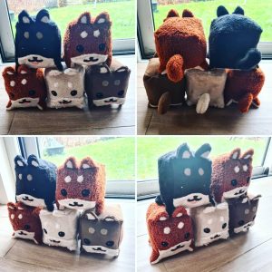 Peluches Shiba cube