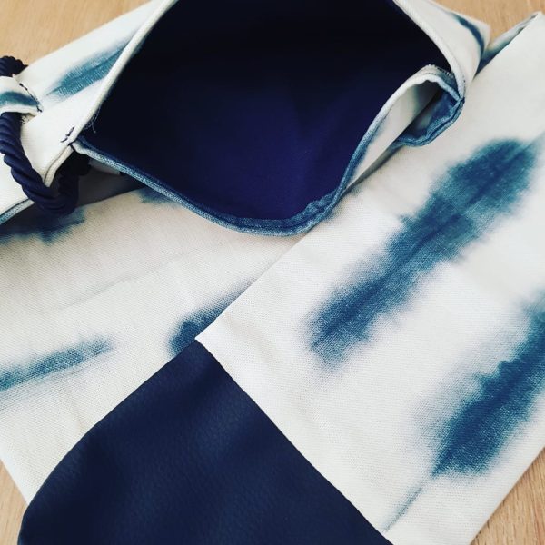 Sac à shinai tye and dye indigo