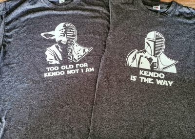 T-shirts flocage kendo Yoda et Mandalorian