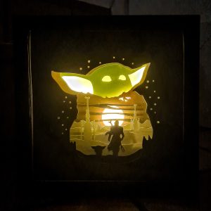 Lightbox mandalorian Grogu