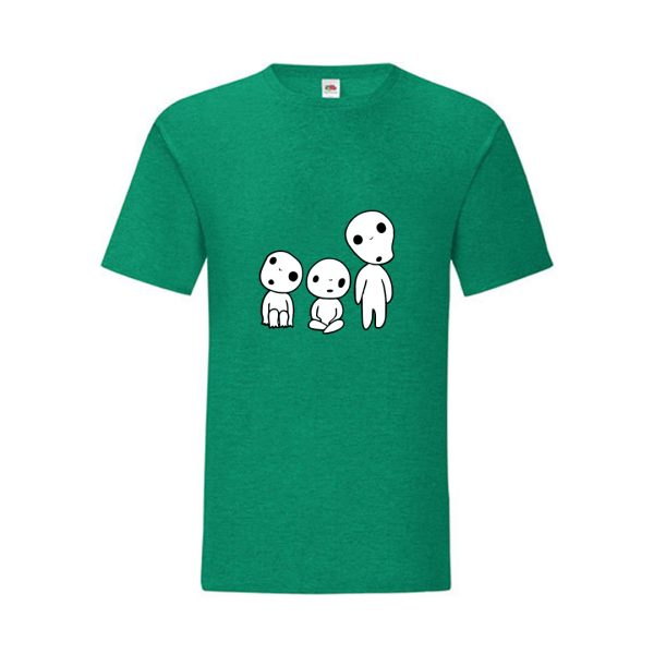 T-shirt Ghibli esprits de la forêt vert