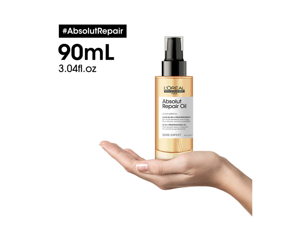 L'ORÉAL PROFESSIONNEL ABSOLUT REPAIR GOLD GOLD OIL 90ml - Bild 4