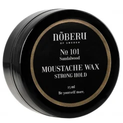 Noberu Moustache Wax Strong Hold Sandalwood 25ml