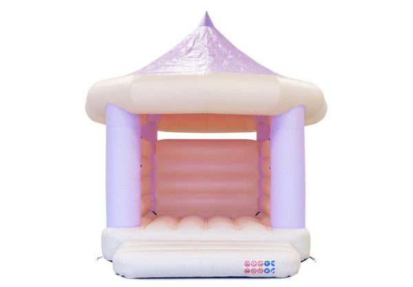 Carousel Pastel Purple-Mint Bouncy Castle - Bilde 2