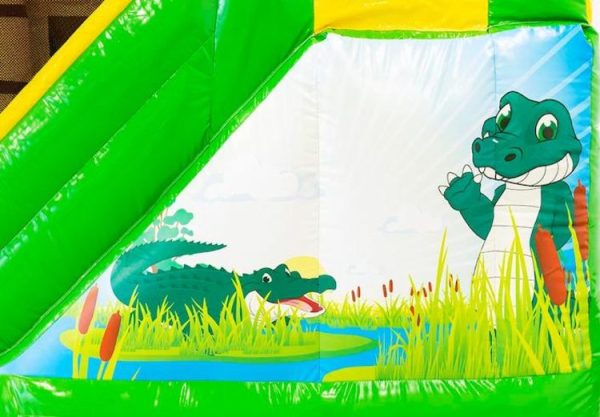 Jumpy Happy Splash Crocodile Bouncy Castle - Bilde 4