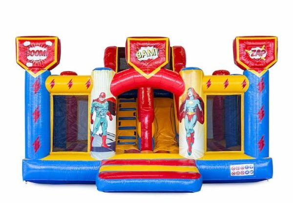 Slidebox Superhero Bouncy Castle - Bilde 2