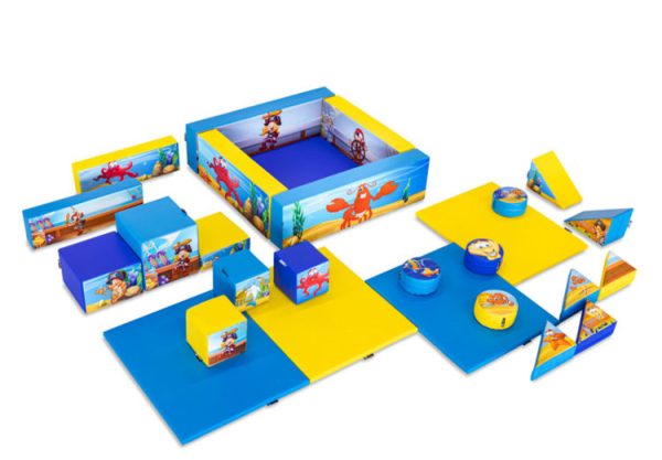 Softplay Set XL Pirate Seaworld (27-piece)