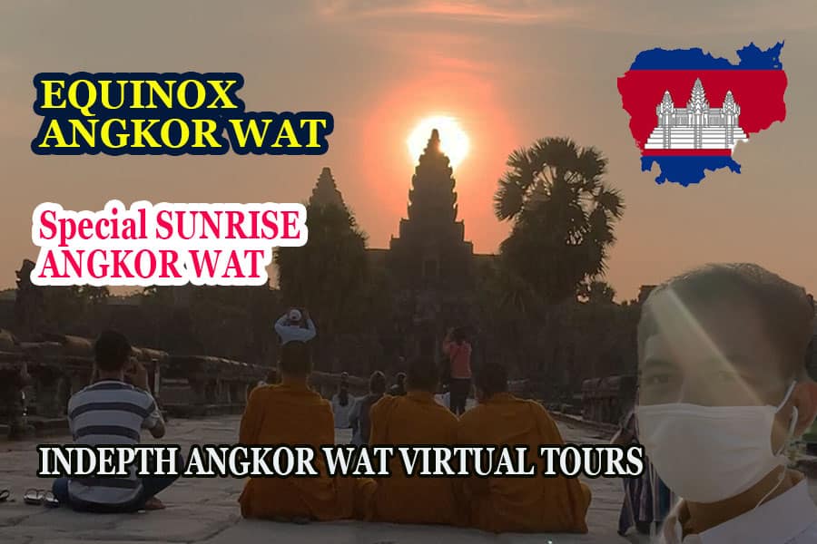 Equinox Angkor Wat temple, 23 March