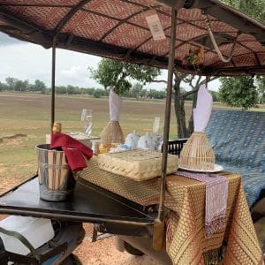 Special Catering on Tuk tuk in Angkor temple complex