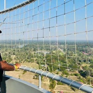 View of Angkor Wat from Balloon flight