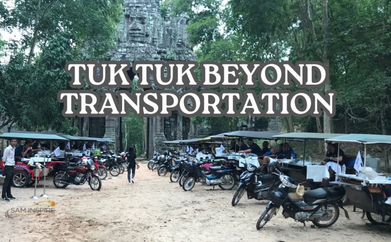 Exploring UNESCO Angkor Site with Charming Cambodian traditional Tuk Tuks