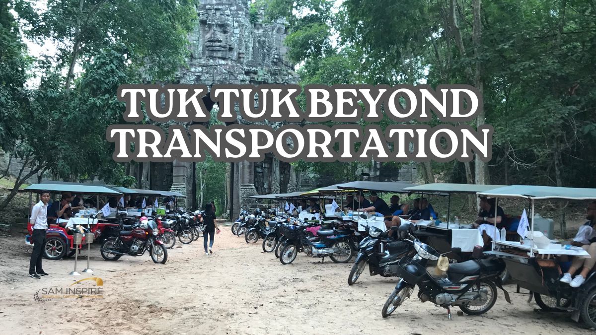 Exploring UNESCO Angkor Site with Charming Cambodian traditional Tuk Tuks