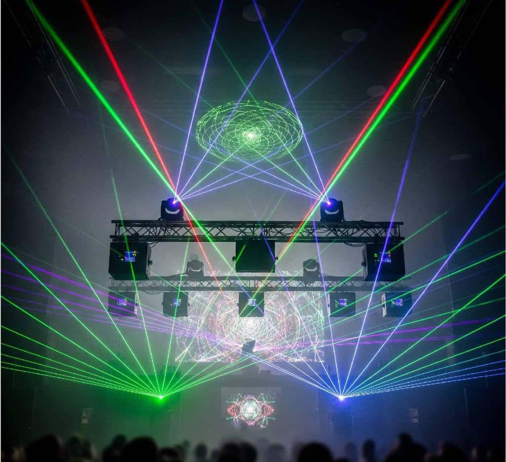 Laser Light beam for event venue lighting