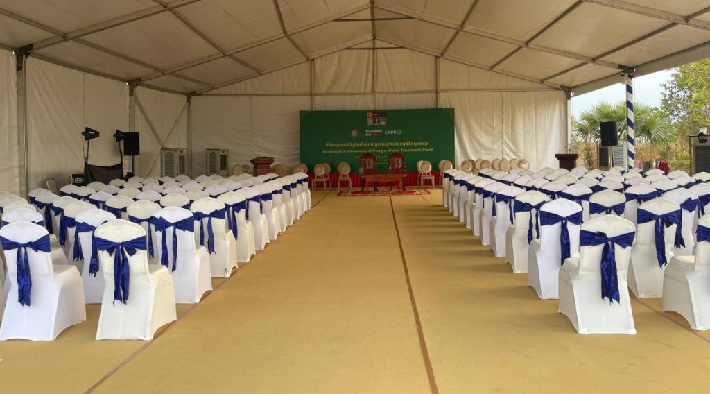 Official Tep Kunchhay Water Station inauguration with H.E. Hem Vanndy and H.E. Derek Yip