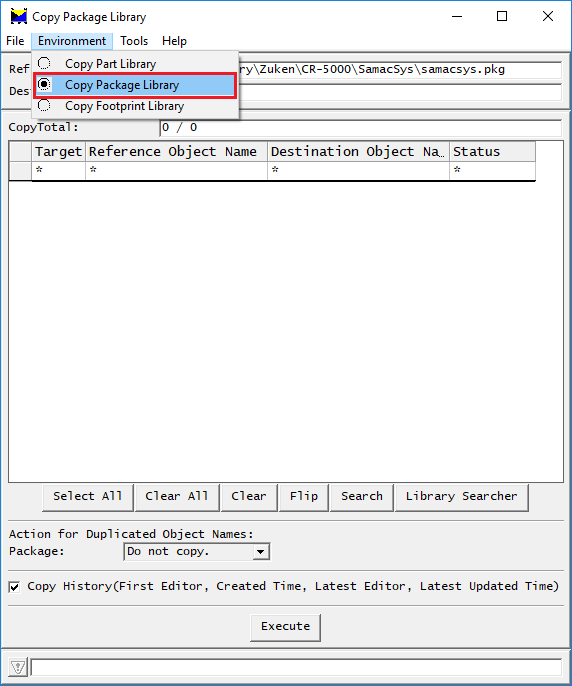 Importing Zuken CR-5000 library files using Components Manager - SamacSys