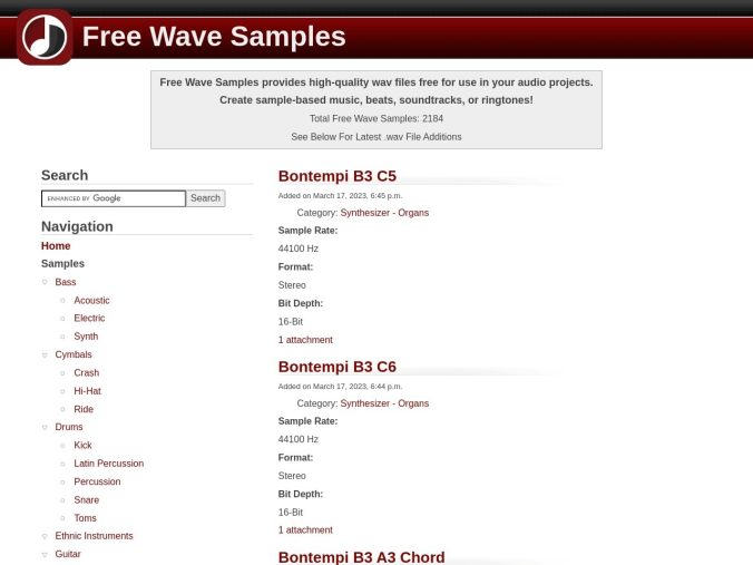 sample-library.org – Free Royalty Free Samples, Soundeffects and Loops