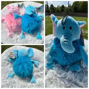 Olifant bolle buik blauw