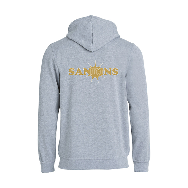 Grå HOODJACKA ”Sandins” rygg
