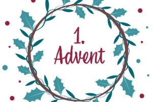 an advent wreath with text in the middle