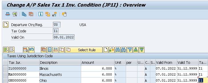 sap tax indicator for account assignment