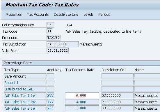 sap tax indicator for account assignment