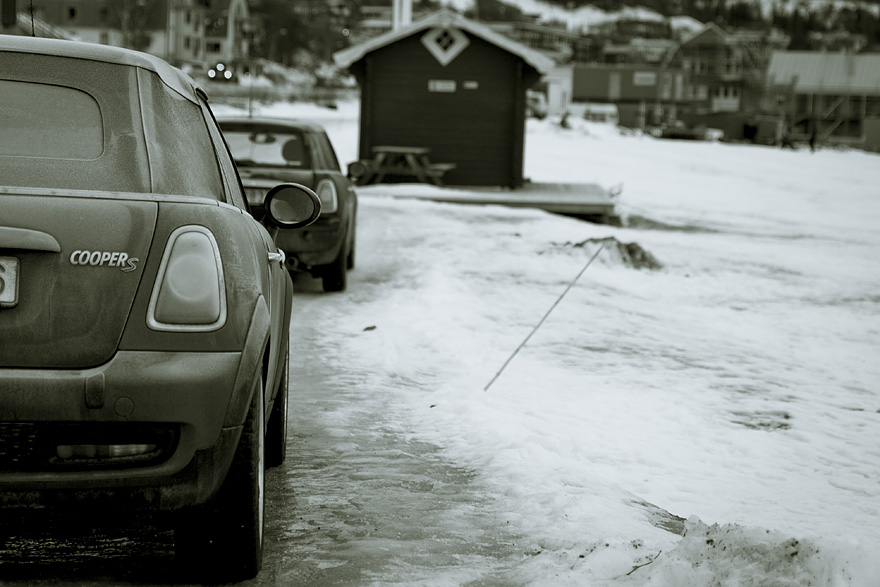 mini cooper cab snow ice