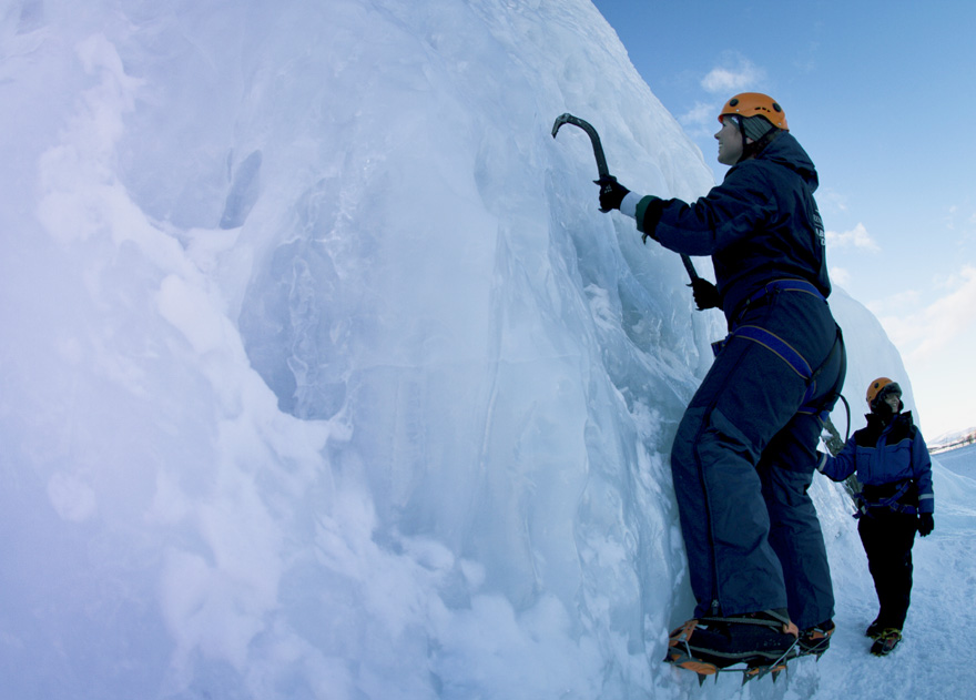 abisko ice climbing isklättring