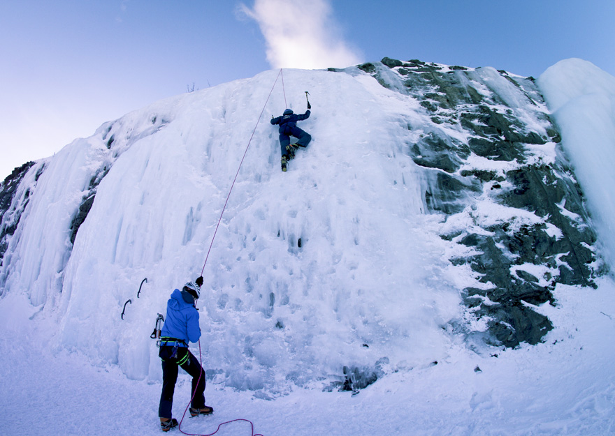 abisko ice climbing isklättring