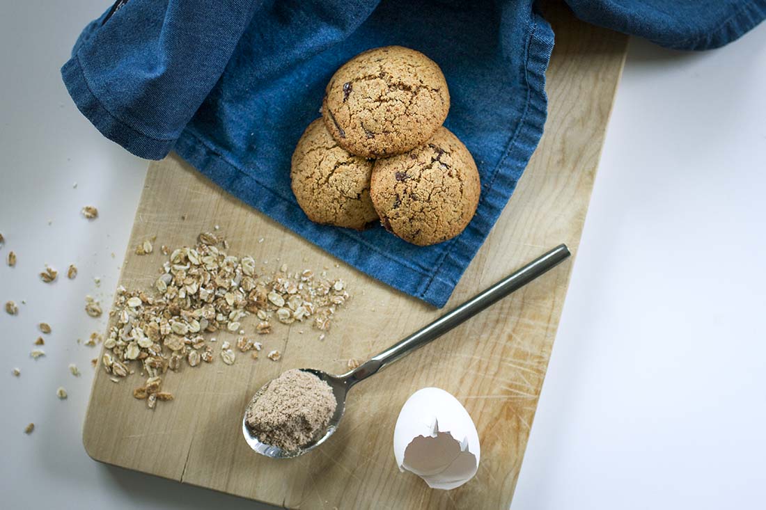 protein packed chocolate chip cookies