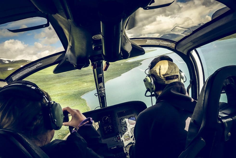 kallax flyg helikopter abisko