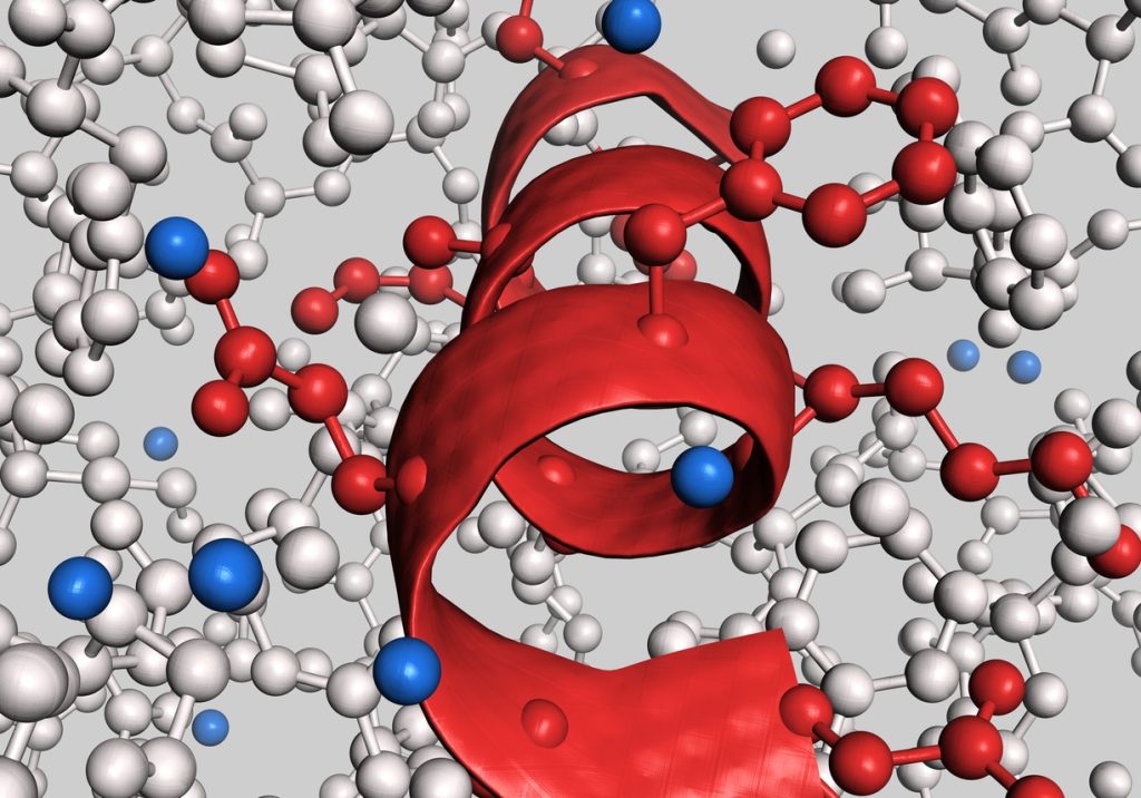 Protein X-ray crystallography structure of a drug target 