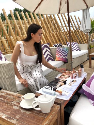 Behind the scenes - Beach Make-up Set up - International Make-up Artist Thailand - savourbytina