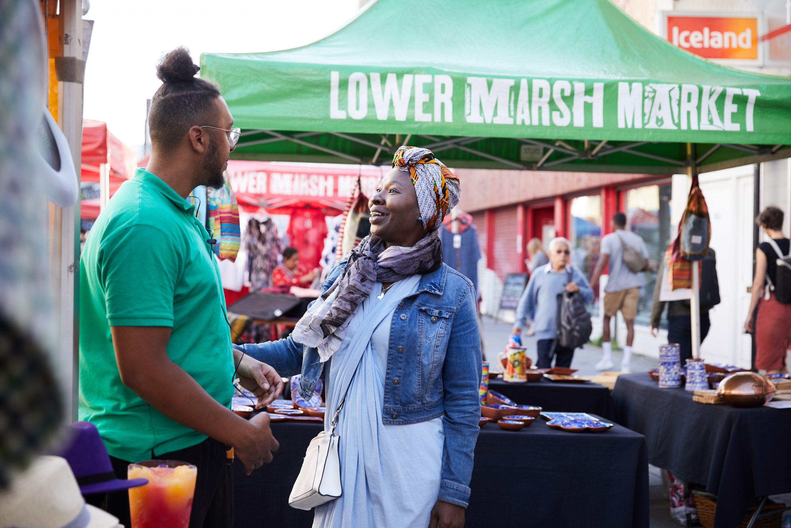 Stallholders at Lower Marsh Market