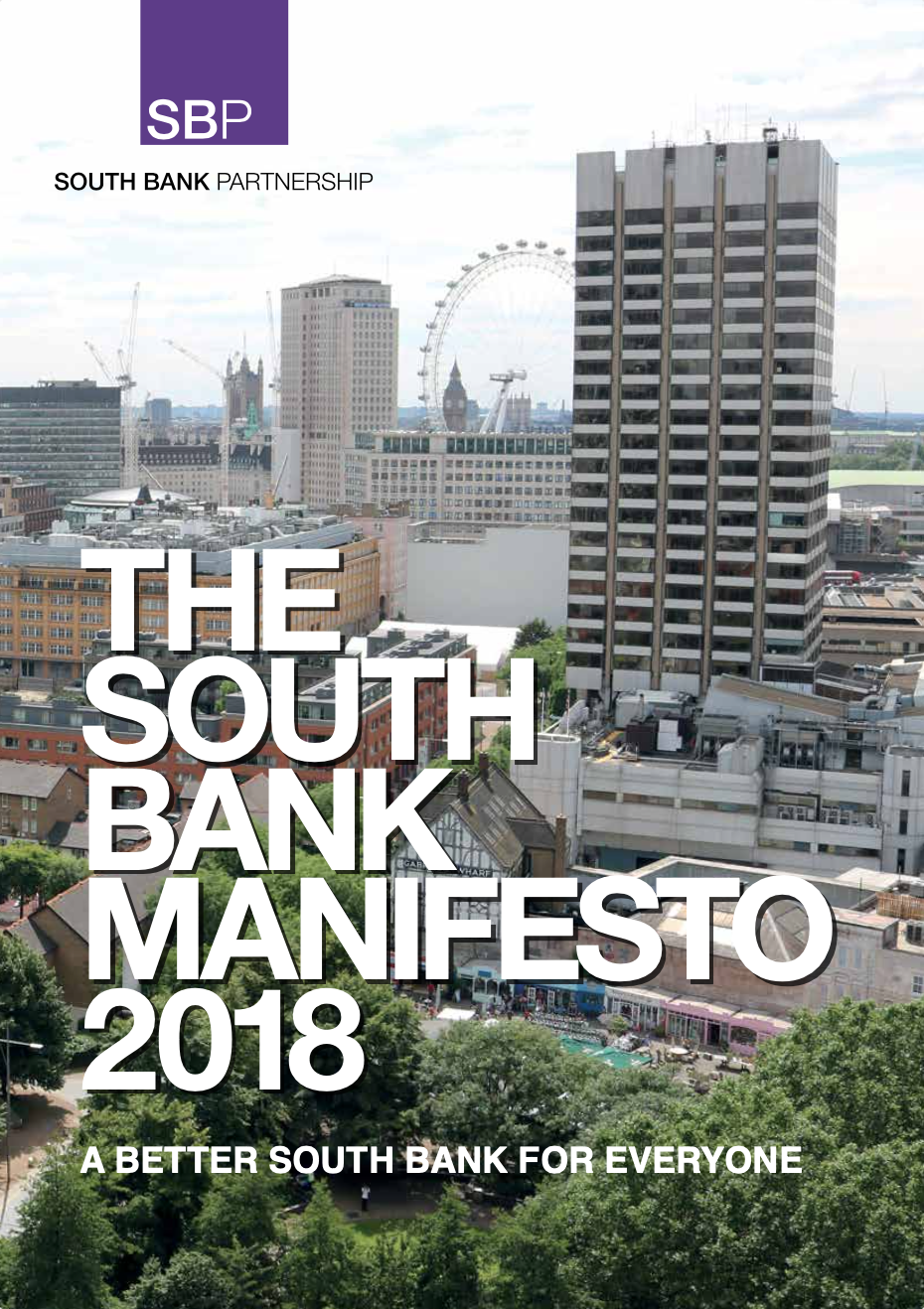 Cover of the South Bank Manifesto 2018