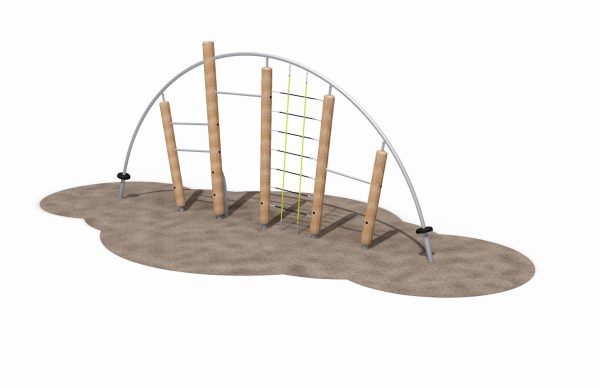 Sun Arc 1, stålbåge med trästolpar