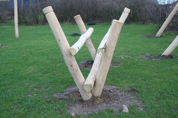 Gångbro i robinia