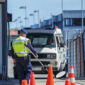 Harbour border control observing the people