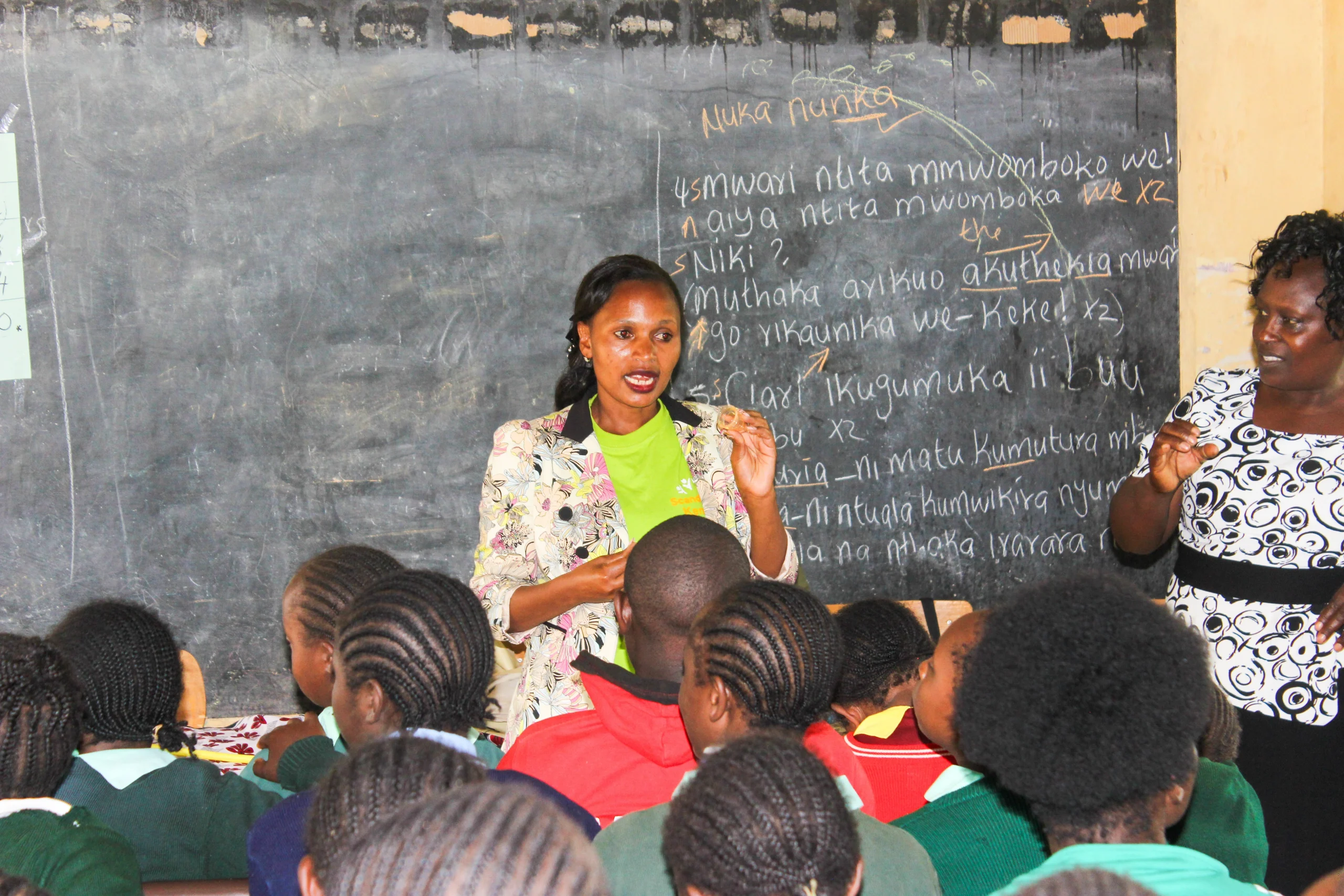 A demonstration on the use of the eco-friendly menstrual cup