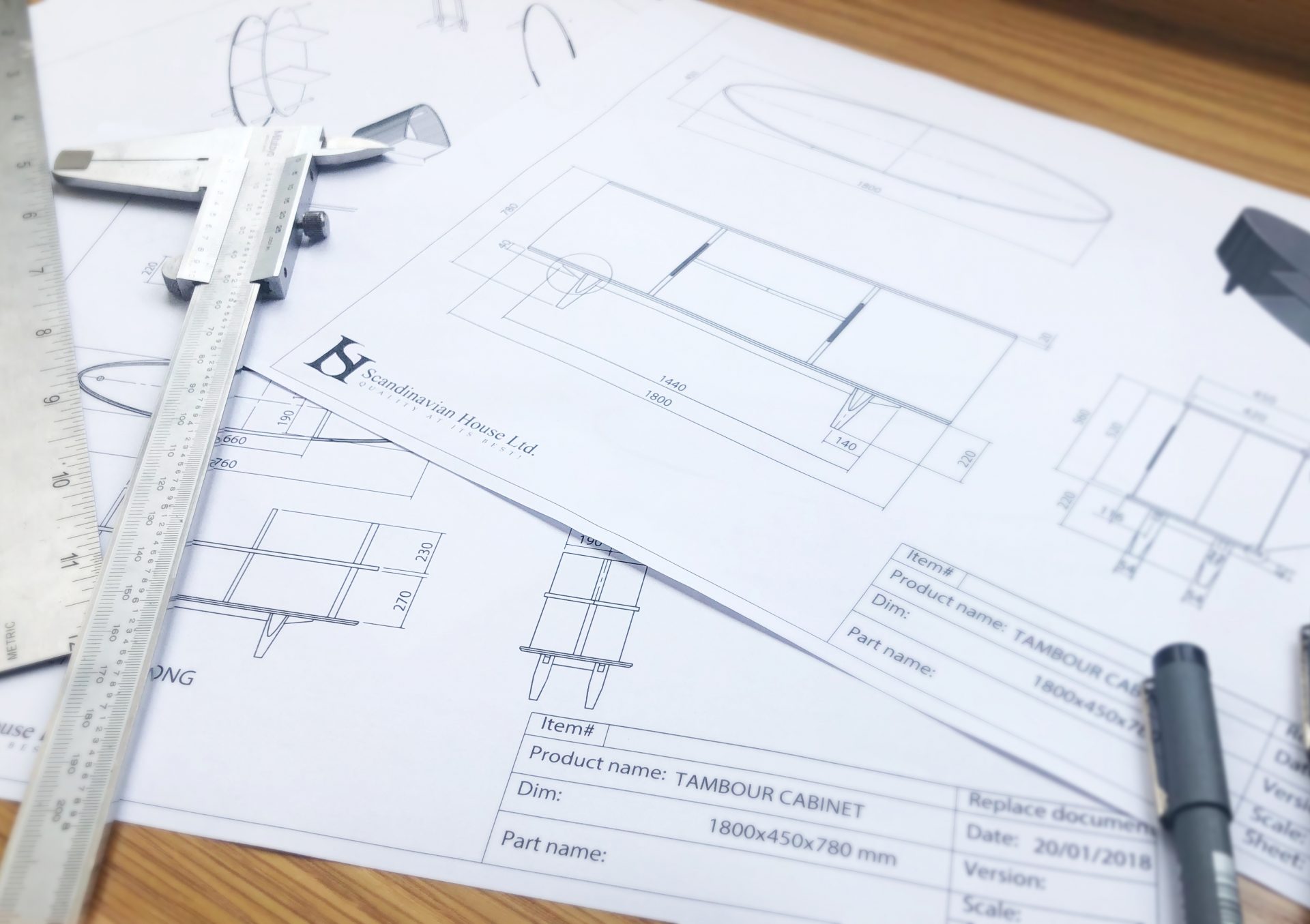 Manufacturing Technical Drawing Scandinavian House 02