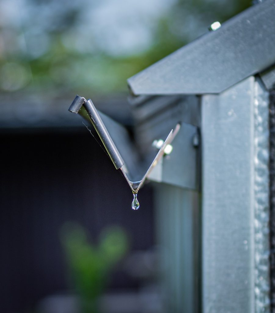 drop of water, rain gutter, greenhouse