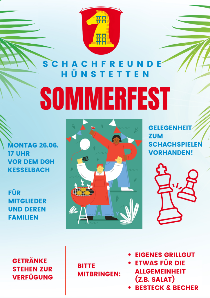 Wir feiern Sommerfest! 26.06. 17 Uhr